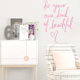 Vinilos de Pared Cita Inspiradora, Decoración Peel and Stick