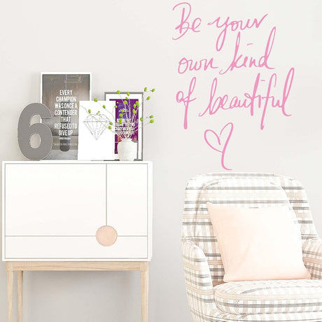 Vinilos de Pared Cita Inspiradora, Decoración Peel and Stick
