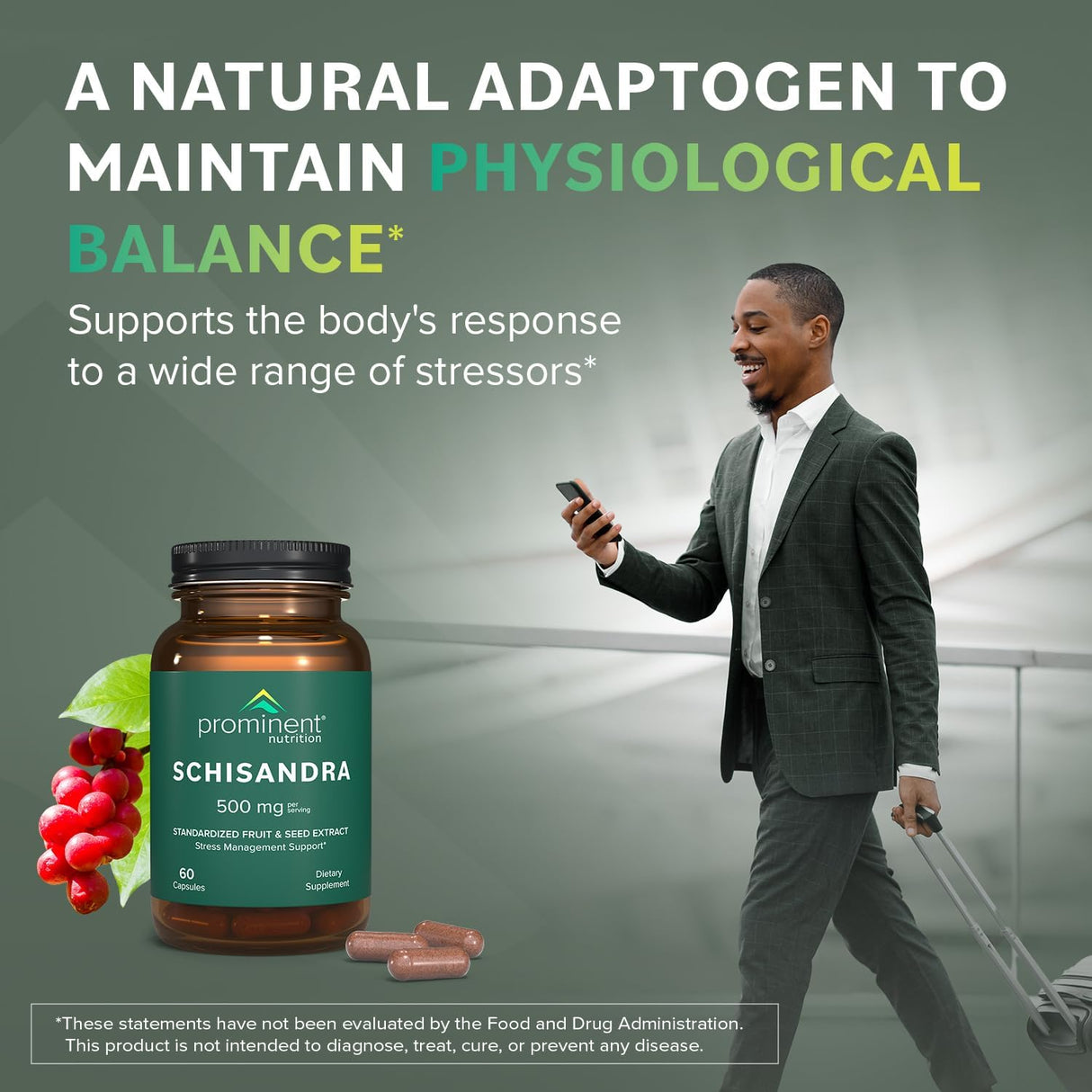 Schisandra Suplemento Suprarrenal Support 500 mg 60 Cápsulas
