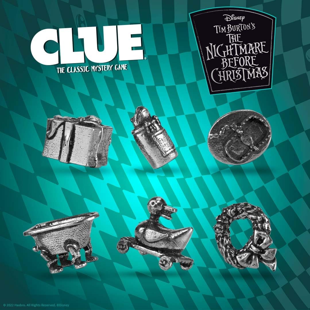 Juego de Clue: Disney El extraño mundo de Jack, personajes icónicos
