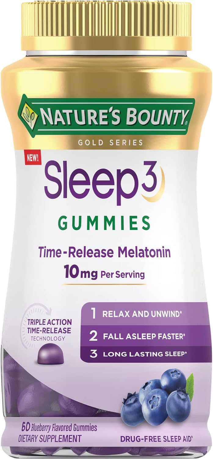 Bounty Sleep3 - Gomitas de triple acción, ayuda para dormi