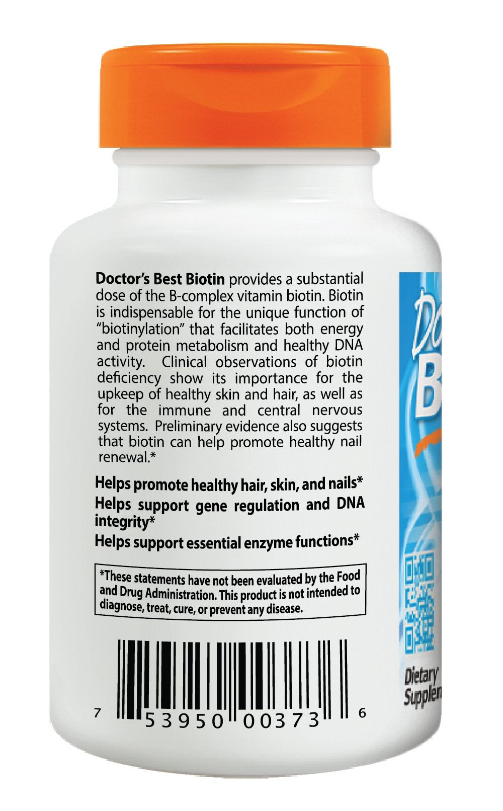 Doctor's Best Biotin, No-GMO, Vegano, Sin Gluten, Soporta