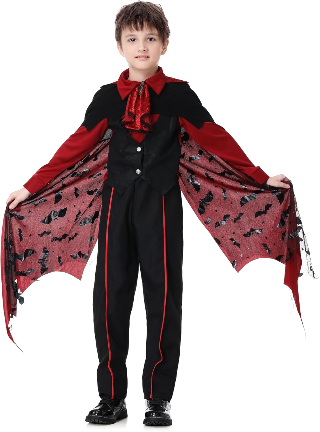 Disfraz de Vampiro para Niños, Bat Cape, Halloween Cosplay