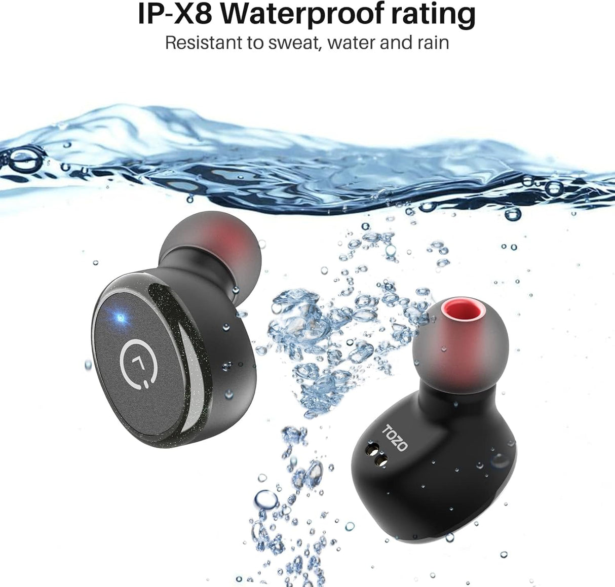 Auriculares TOZO T10, Bluetooth 5.3, sonido premium, IPX8