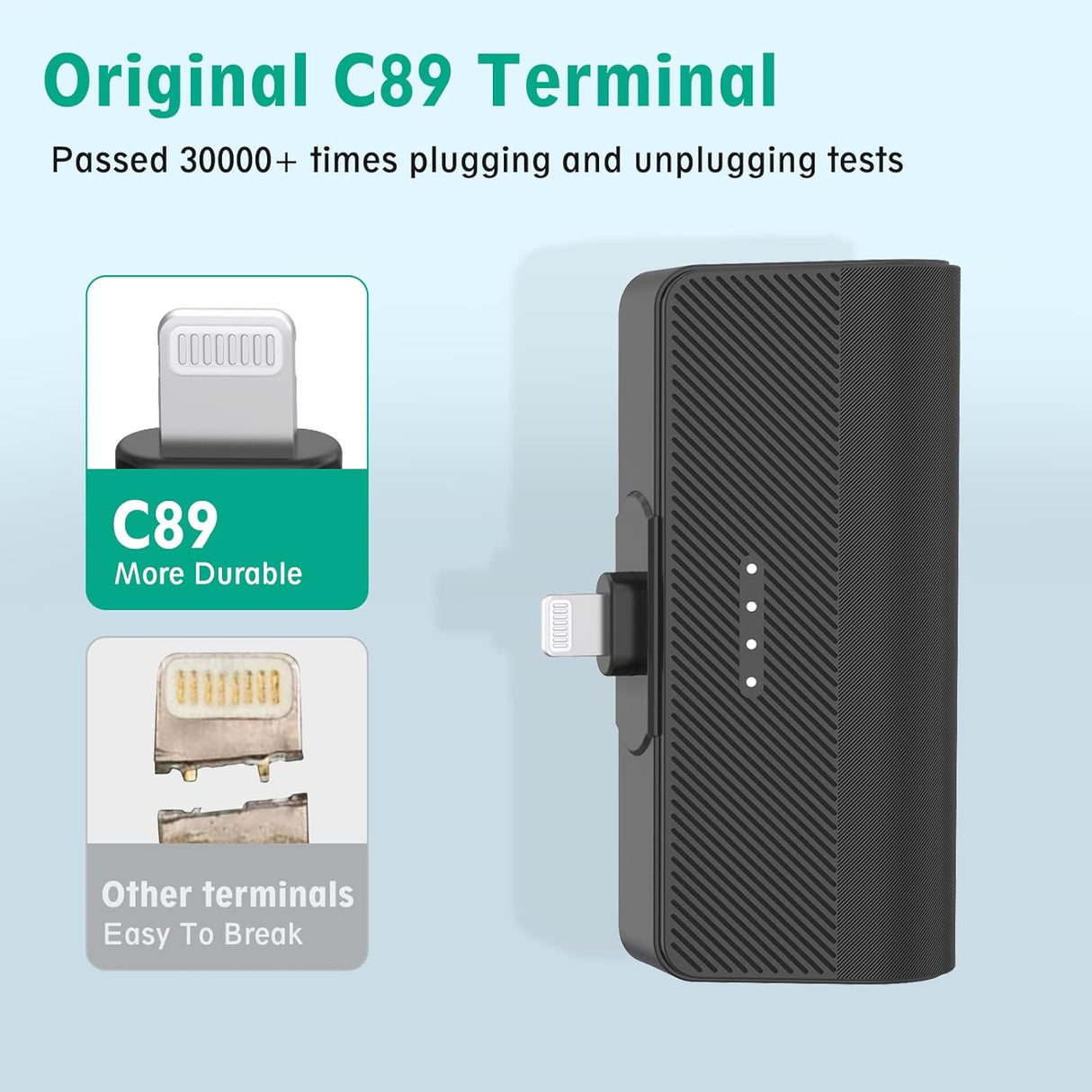 Cargador portátil de 5000 mAh para celulares