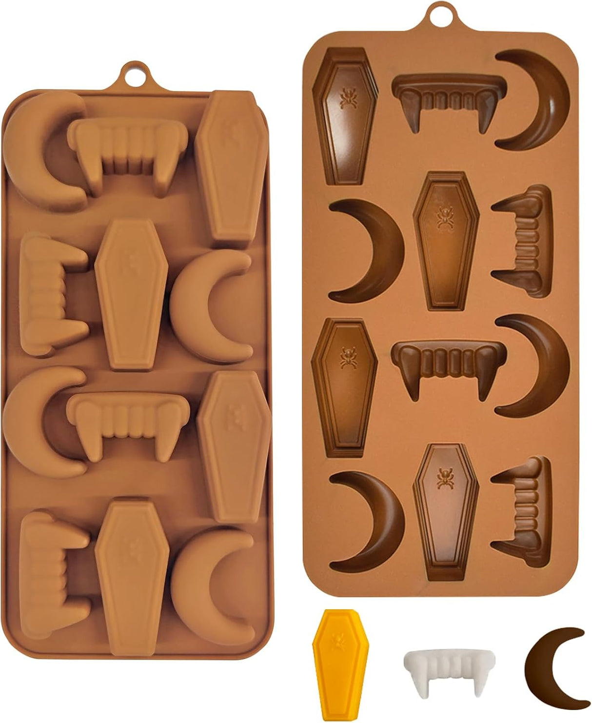 Moldes de Silicona para Chocolate Halloween - Vampiro y Tumba