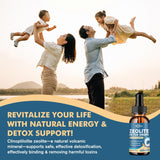 Zeolita Detox Líquido Kids & Adults con Chlorella, B12, Zinc 2oz