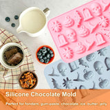 Molde de Silicona Halloween para Chocolate - 2 Piezas - Diseño Variado