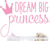 Vinilo Decorativo Dream Big Princess YMX18 para Niñas