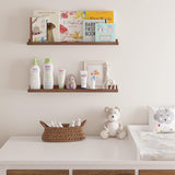 Estanterías Flotantes Wallniture Denver 24, Set de 2, Madera