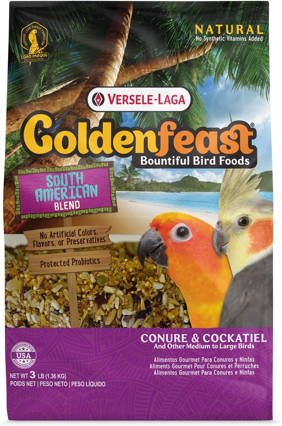 VL Goldenfeast - Mezcla sudamericana, bolsa de 3 libras