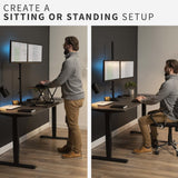 Soporte Doble de Monitor VIVO, Brazo Ajustable, STAND-V012F