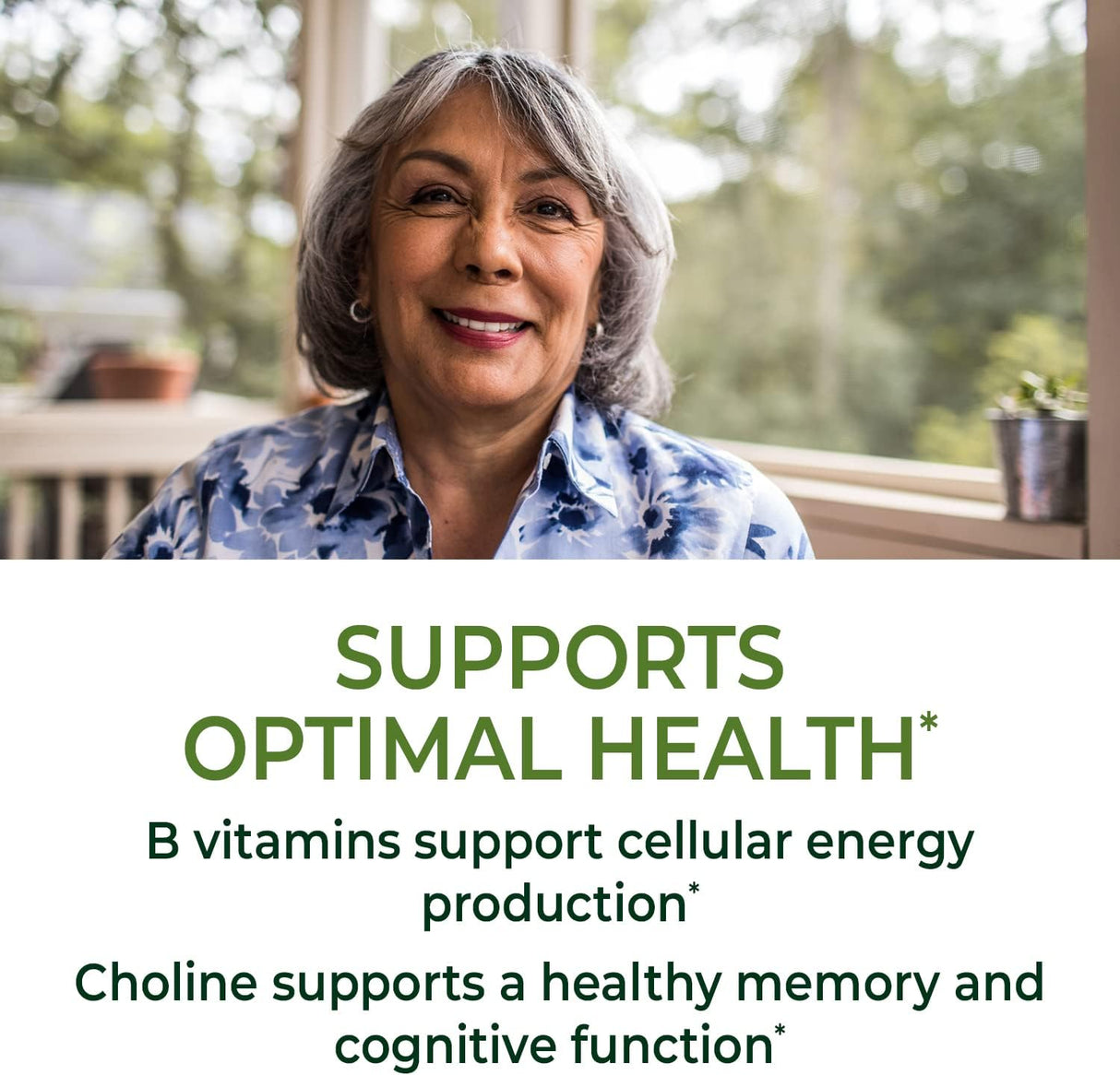Suplemento Multivitamínico de 55+ para mujer vitamina D  B12