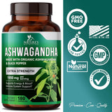 Suplemento Nature's Nutrition orgánicas de Ashwagandha Extra