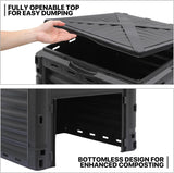 Compostador MoNiBloom 80 Gal, BPA Free, Rotatorio, Exterior