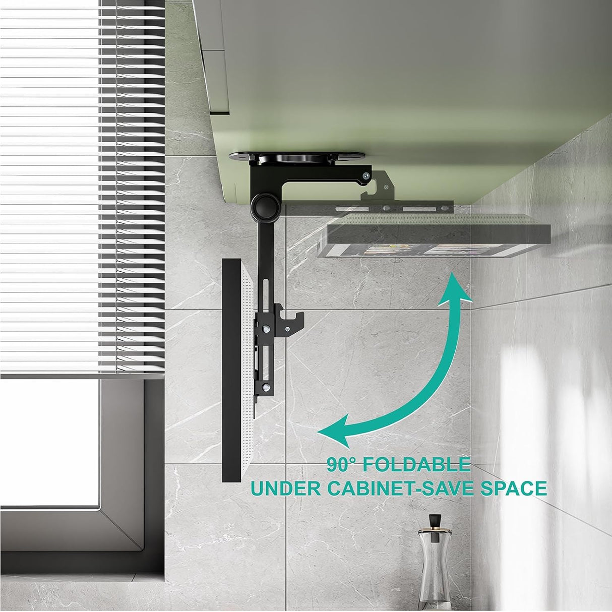 Soporte plegable para TV de techo soporte giratorio