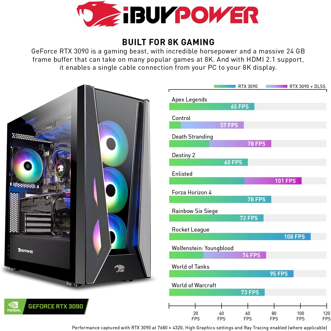 Computadora profesional para juegos RTX 3090 24 GB 32GB