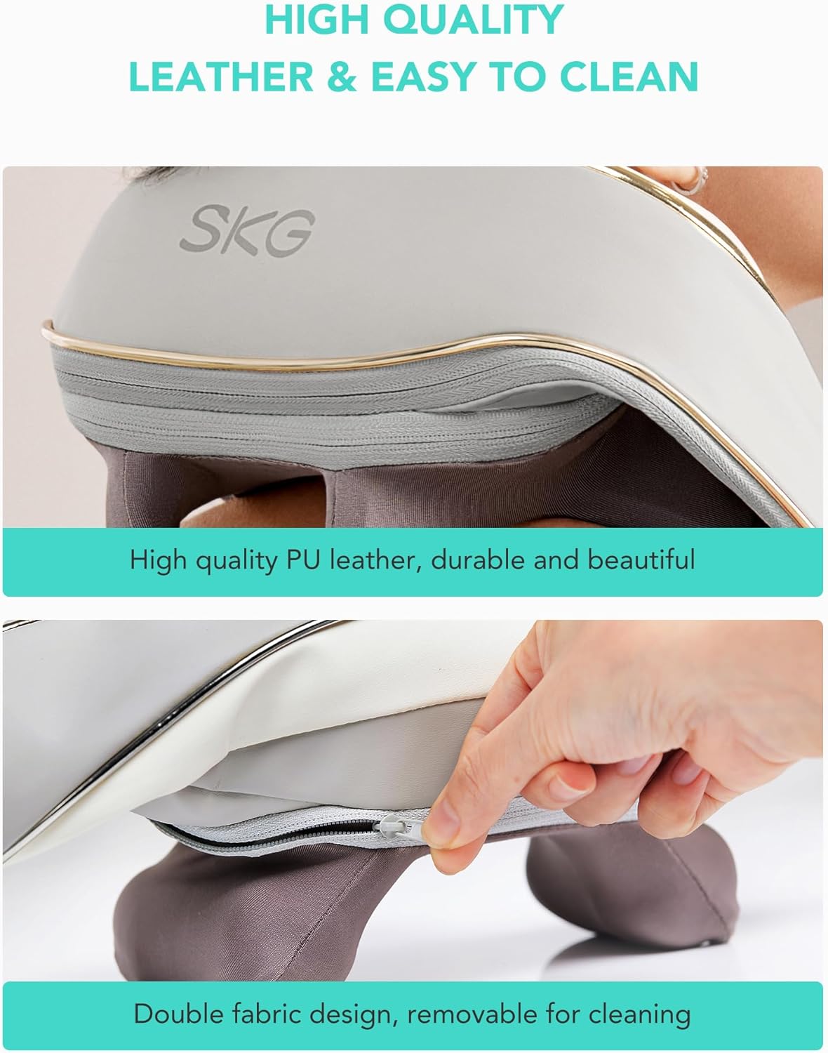 Masajeador de Cuello SKG, Shiatsu con Calor, H5 Mini