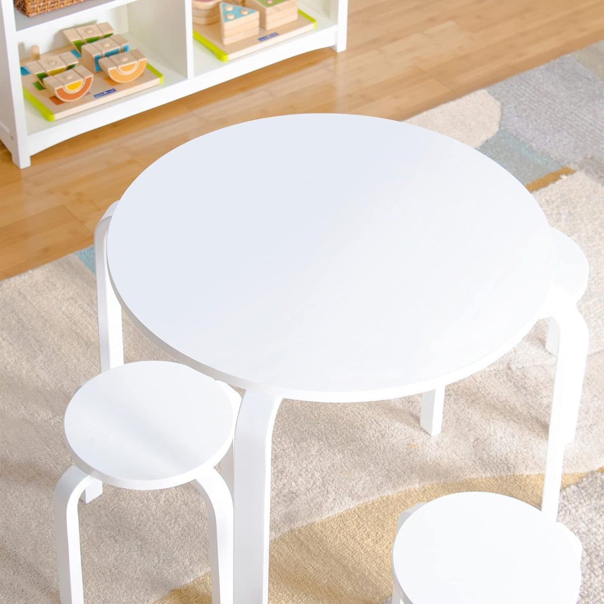 Mesas y Sillas para Niños nórdicas para niños blanco