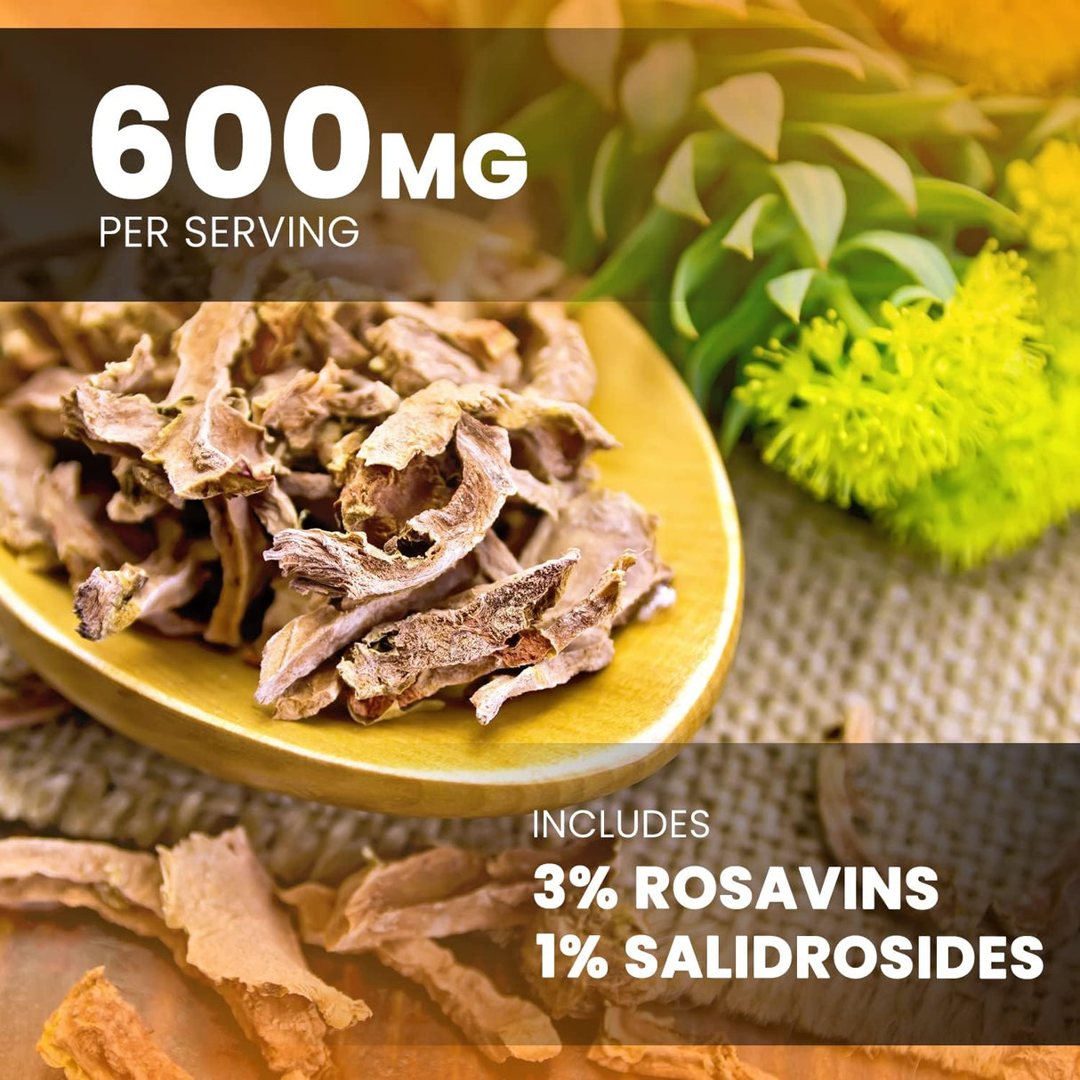 Suplementos Rhodiola Rosea 120 Cáp Rosavin Plus Salidrosides