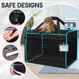 Transportadora Extra Grande para Gatos Petskd, 5 Ventanas, 55LBS