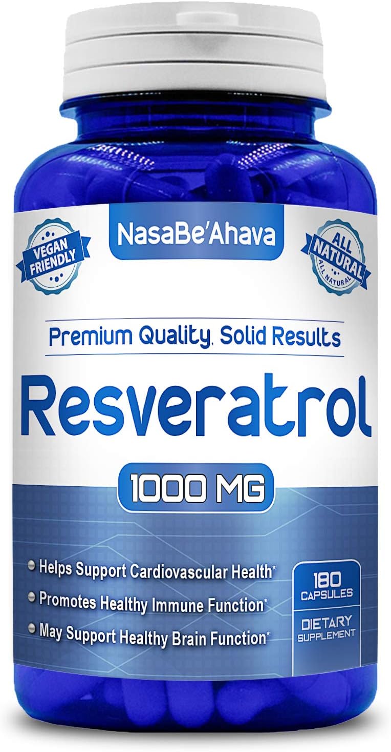 Suplemento NASA Beahava Resveratrol 100% puro  180 cápsulas