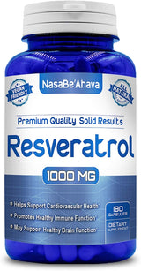 Suplemento NASA Beahava Resveratrol 100% puro  180 cápsulas