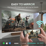 Proyector EAZZE D1 Pro 1080P, WiFi, Bluetooth, Dolby Audio