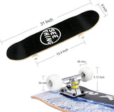Skateboard estándar de 31" con camiones pro y herramienta T