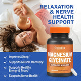 Magnesium Glycinato - Suplemento de 500mg, 240 cápsulas