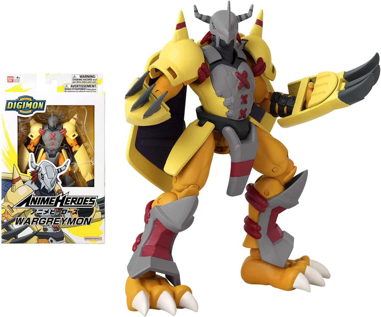 Figurita WarGreymon BANDAI 6.5'' Articulada con Accesorios