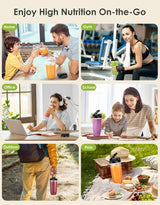 Licuadora Smoothie 1100W, 2 Tazas 27 Oz, 10 Oz Molinillo