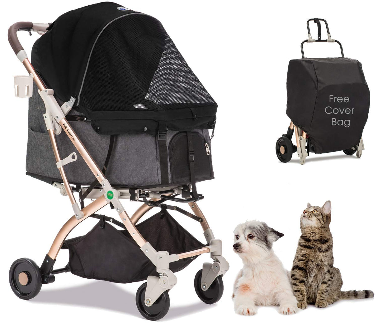 Carrito de Mascotas HPZ Pet Rover Lite, Plegable, 2da Generación