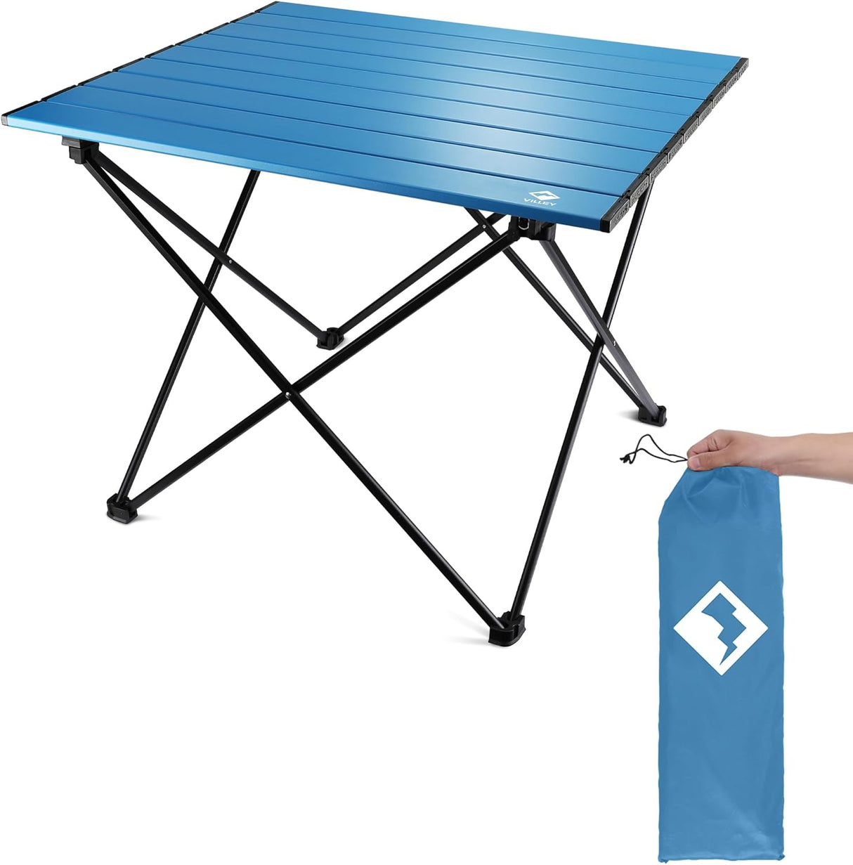 Mesa de camping portátil ultraligera, plegable y con bolsa