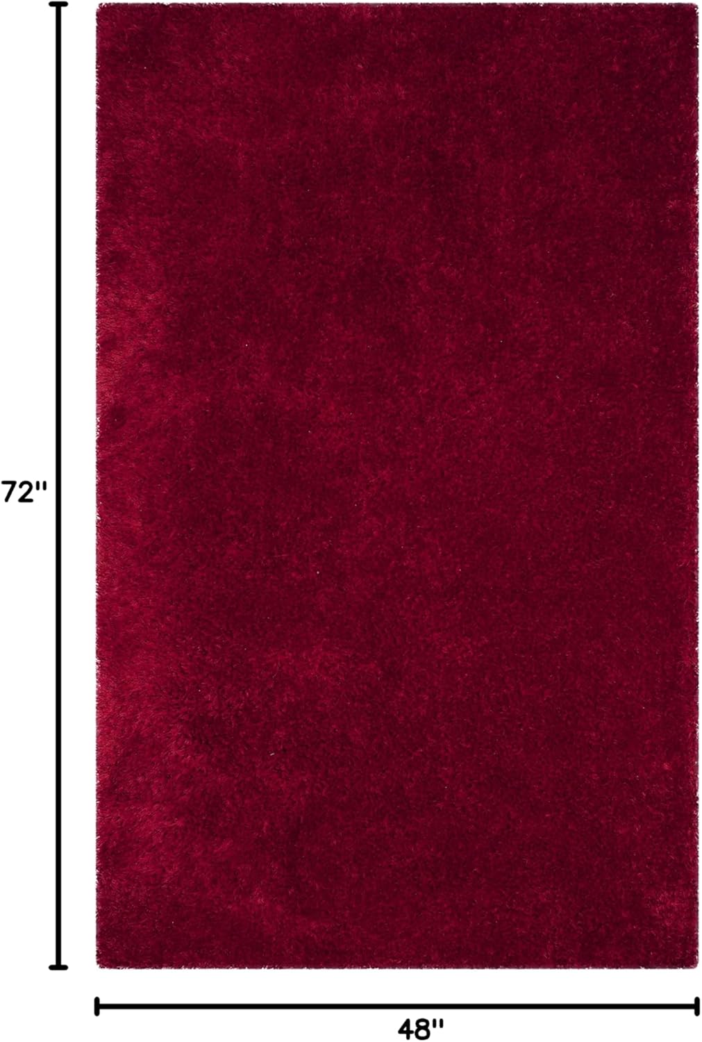 Alfombra Shag 4' x 6' SAFAVIEH, 3.2 gruesa, modelo SGX160E