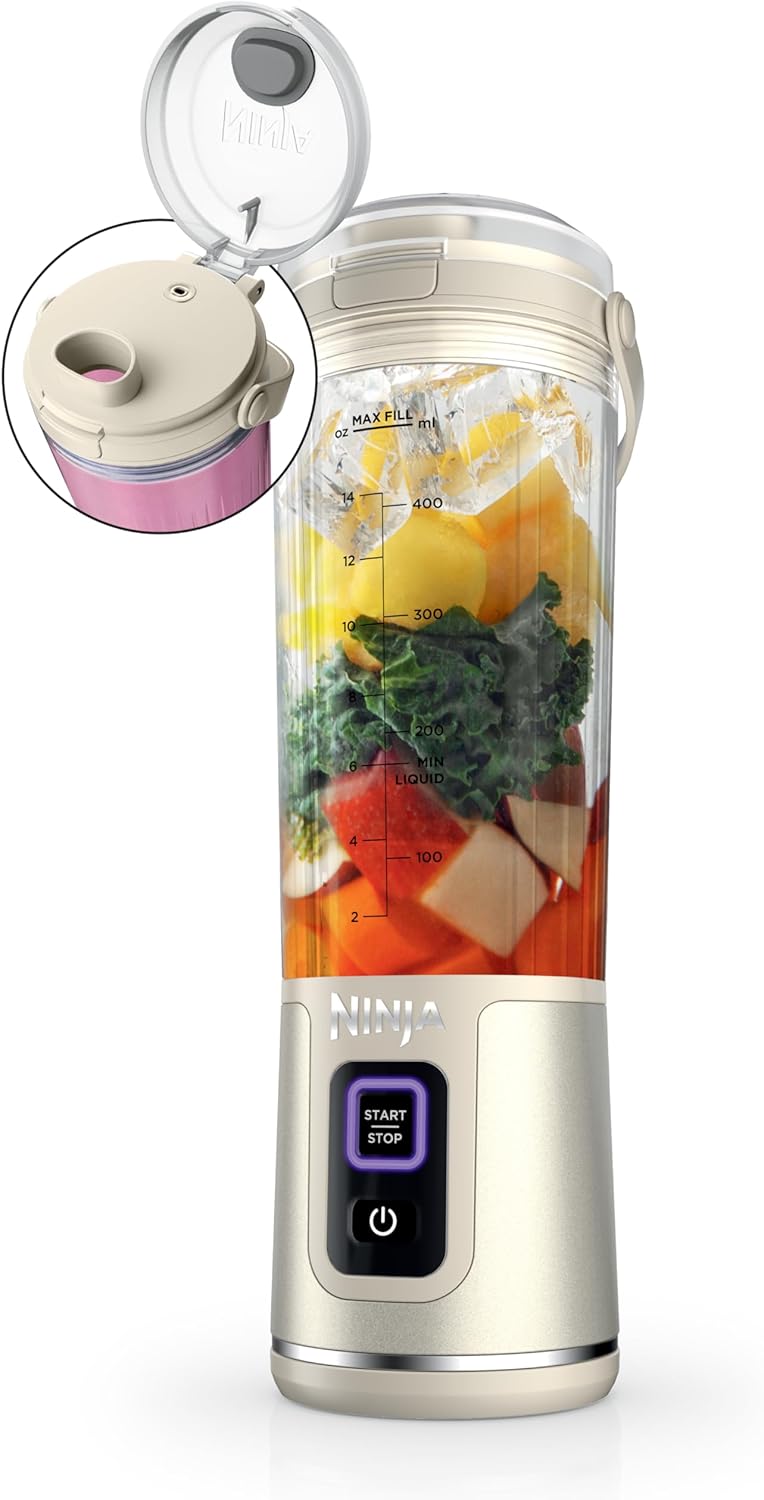 Licuadora Portátil Ninja Blast, USB-C, 18oz, BC151VB