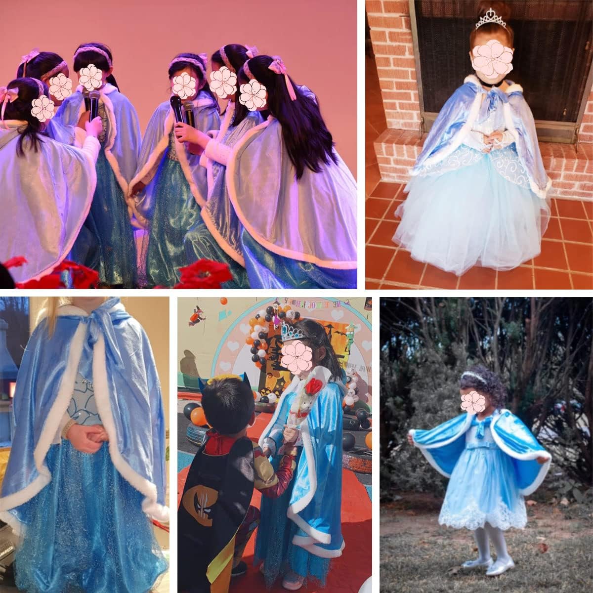 Capa de princesa para completar disfraz Tamaño:  4-5 años