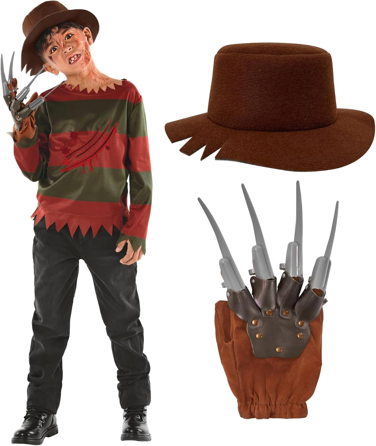 Disfraz de pesadilla para niños Morph, con garras, Halloween