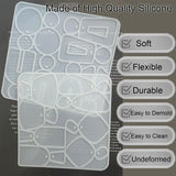 Moldes de Silicona para Pendientes Geométricos DIY 2 Pcs