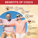 CoQ10 200mg con Vitamina E, Omega 3-6-9 y PQQ, 120 cápsulas