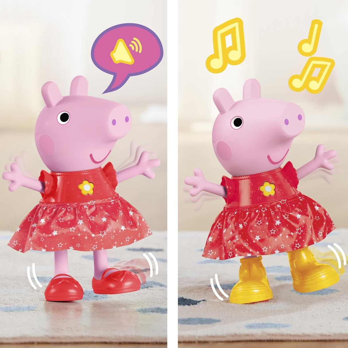 Muñeco de Peppa's Muddy Puddles: Canta y Baila, +3 años