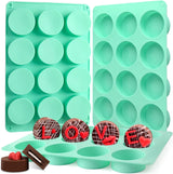 Moldes redondos de silicona para galletas y dulces
