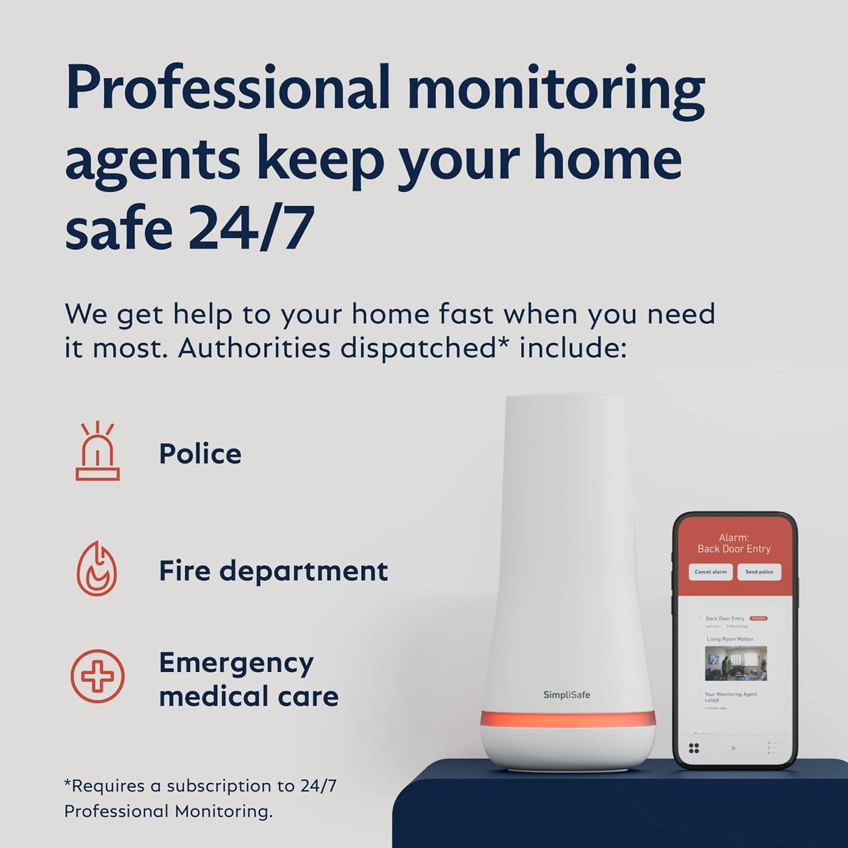 Sistema de Seguridad Inalámbrico SimpliSafe 5 Piezas, Sin Contrato