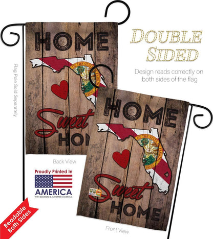 Bandera Home Sweet Home Americana  de doble cara