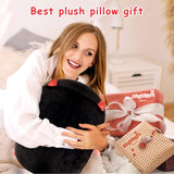 Peluche de gato negro de 16 pulgadas felpa suave