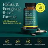 Complejo Antienvejecimiento Urolithin-A con Shilajit, 90 Cápsulas