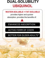 CoQ10 400mg Suplemento con Vitamina E, PQQ y Pimienta Negra