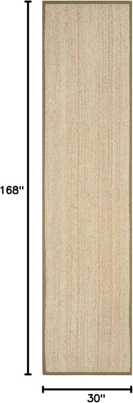 Alfombra Runner de Fibra Natural, Safavieh, Herringbone, NF115G