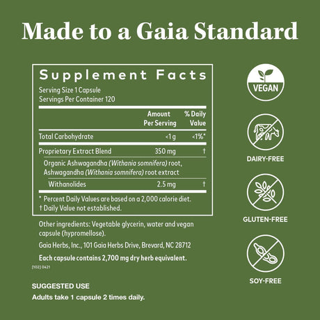 Suplementos Ashwagandha Root Apoya una respuesta de estrés