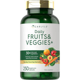 Suplementos Alimenticios de frutas y verduras 250 cápsulas